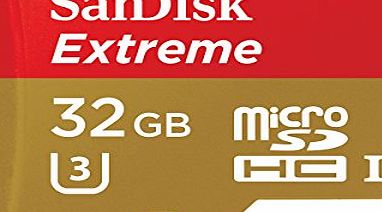 SanDisk Extreme Micro SDXC 32 GB UHS-I U3 Memory Card 60 MB/s   SD Adapter (SDSDQXN-064G-FFPA)