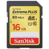 Sandisk Extreme Plus 16GB SDHC UHS-I Memory Card