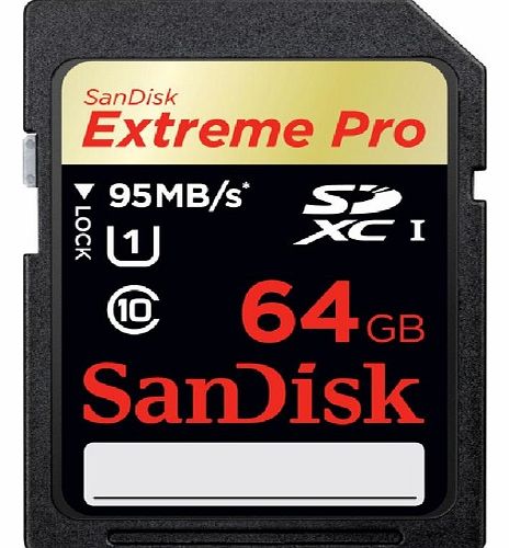 Sandisk Extreme PRO SDXC memory card - 64 GB - Class 10