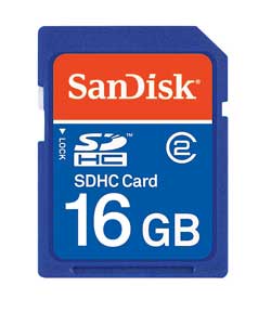Sandisk Extreme SDHC 16GB card