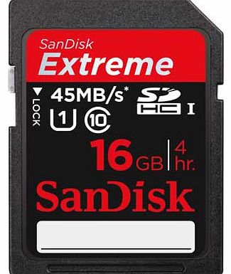 Extreme SDHC 16GB Memory Card
