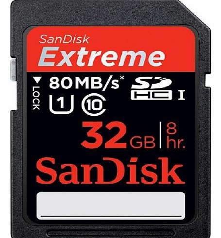 Sandisk Extreme SDHC UHS-I - 32 GB - Class 10