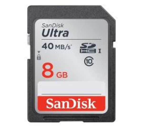 Sandisk Memory Card - Ultra SDHC - 8GB - Class 10
