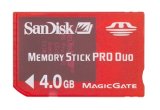 SanDisk Memory Stick PRO Duo Gaming (PSP Gaming Memory) - 4GB