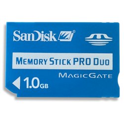 sandisk Memory Stick Pro Duo Multimedia Card 1GB