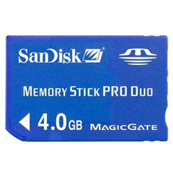 sandisk Memory Stick Pro Duo Multimedia Card 4GB