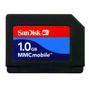 SanDisk Mobile MMC Secure Digital Card- 1GB