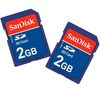 SANDISK Pack of 2 x 2 GB SD Memory Cards