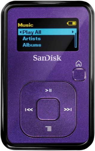 SanDisk Sansa Clip  4 GB MP3 Player - Indigo (SDMX18-004G-E46I)