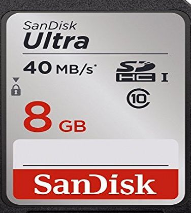 SanDisk SDSDUN-008G-FFP 8GB Class 10 UHS-I 40MBps Ultra SDHC Card