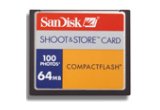 SanDisk Shoot & Store Compact Flash Card - 64MB