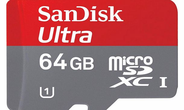 Sandisk UHS-I 64 GB microSDHC Card   SD Adapter