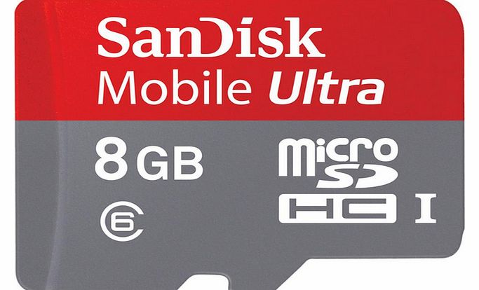UHS-I 8 GB microSDHC Card + SD Adapter