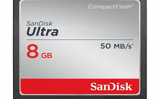SanDisk Ultra CompactFlash 8 GB Memory Card 50 MB/s (SDCFHS-008G-G46)