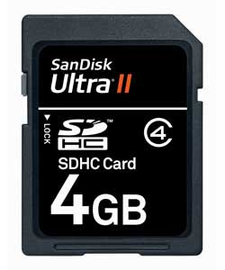 Ultra II SDHC Memory Card 4GB