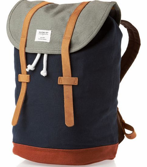 Sandqvist Stig Multi Blue/Grey Backpack - Multi