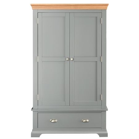 Sandringham Grey Painted Sandringham Grey Gents Wardrobe 1043.001