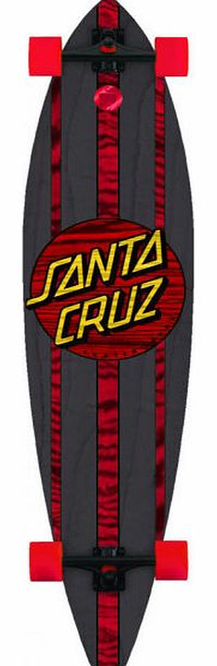 Santa Cruz Mahaka Black Pintail Longboard - 43.5