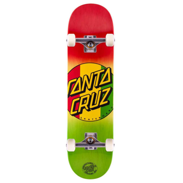 Santa Cruz Rasta Dot Complete Skateboard - 7.7