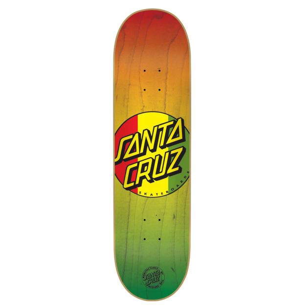 Santa Cruz Rasta Dot Skateboard Deck - 8 inch