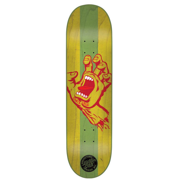 Santa Cruz Stained Hand Yellow Skateboard Deck -