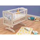Saplings Glider 40cm Crib in Pine with Antique