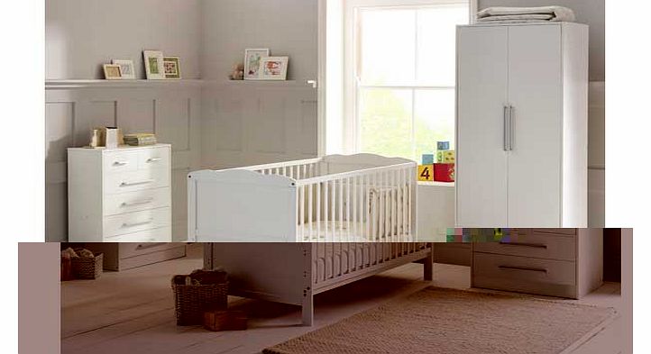 Saplings Kirsty Nursery Furniture Set - White