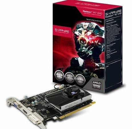 Sapphire (SAPAU) Sapphire AMD R7 240 4Gb DDR3 PCI-E Graphics Card
