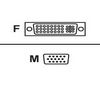 Female DVI to Male VGA adapter - 15 pins