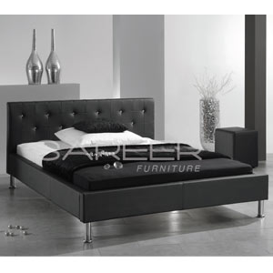 Sar Beds Roma 4FT 6 Double Leather Bedstead