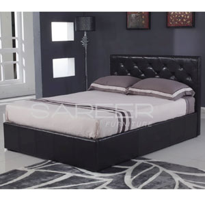 Sar Beds Wiltshire 4FT 6 Double Leather Bedstead