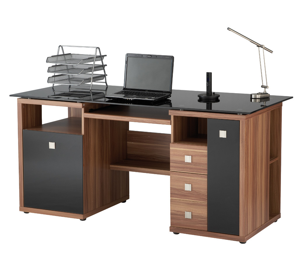 Walnut Effect Executive Computer Desk