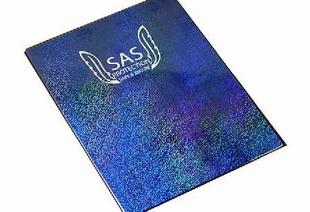 Sas Protection SAS Trading Card Folder A4 9 Pocket 12 Pages Portfolio (Blue,216 Cards)