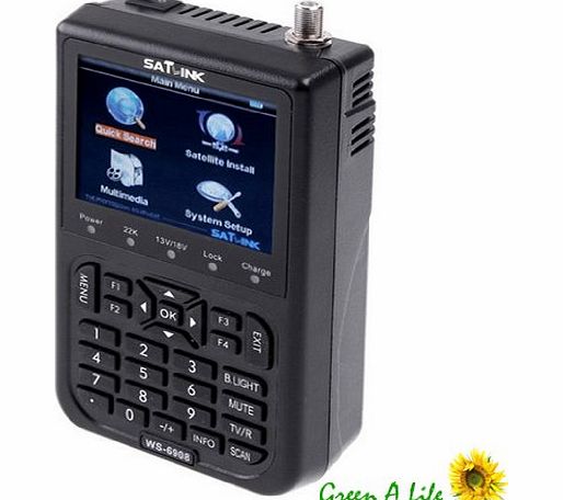 Satlink  WS-6906 3.5`` DVB-S FTA Data Digital Satellite Signal Finder Meter