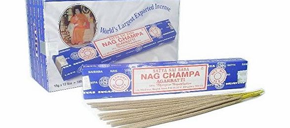 Satya Nag Champa Incense, 15 Gms x 12 Packs