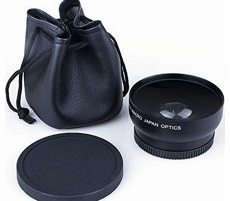 SAVFY 52mm 0.45x Wide Angle Lens With Macro For Nikon D90, D300, D300S, D3, D3X, D5000, D3100, D3000, D80, D100, D200, D40, D40X, D50, D60, D70, D700, D7000