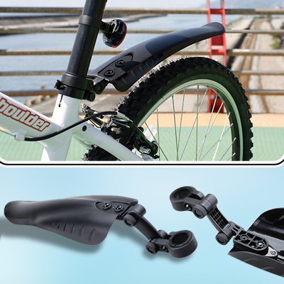 SAVFY Mudguard Easy-fit for Rear Bicycle Mountain Bike Mud Guard Cycle