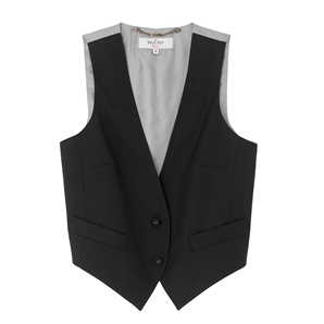 Black Ella Suit Waistcoat