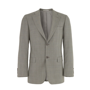 Brown Check 3 Button Slim Fit Business Suit Jacket