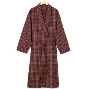 Brushed Red and#39;Tartanand39; Check Dressing Gown