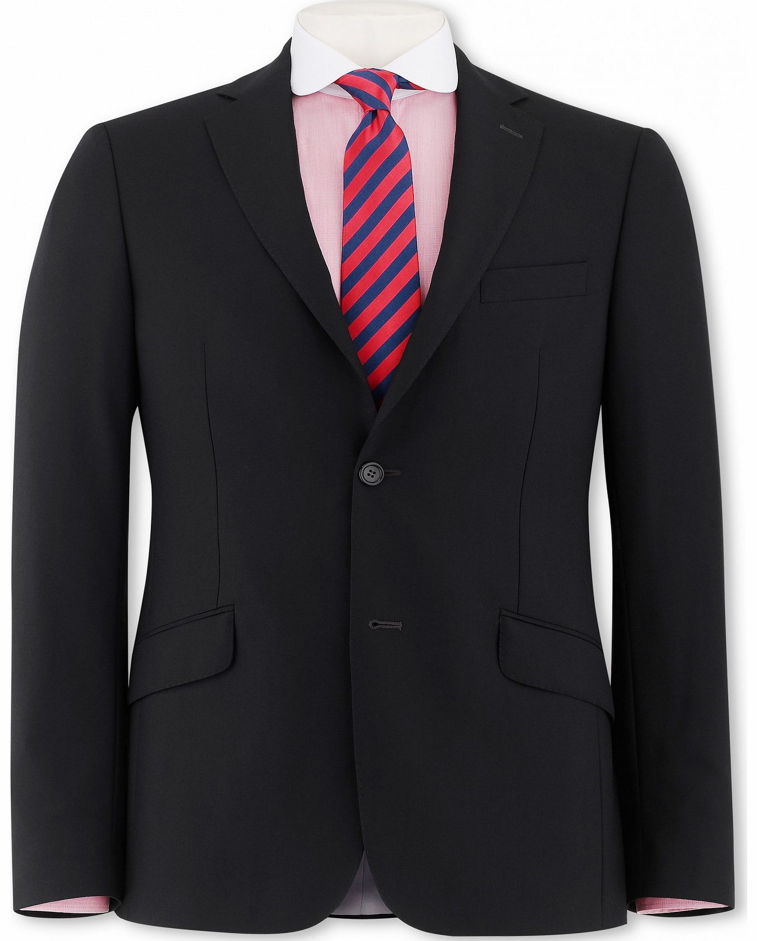 Savile Row Company Black Suit Jacket 42`` Long