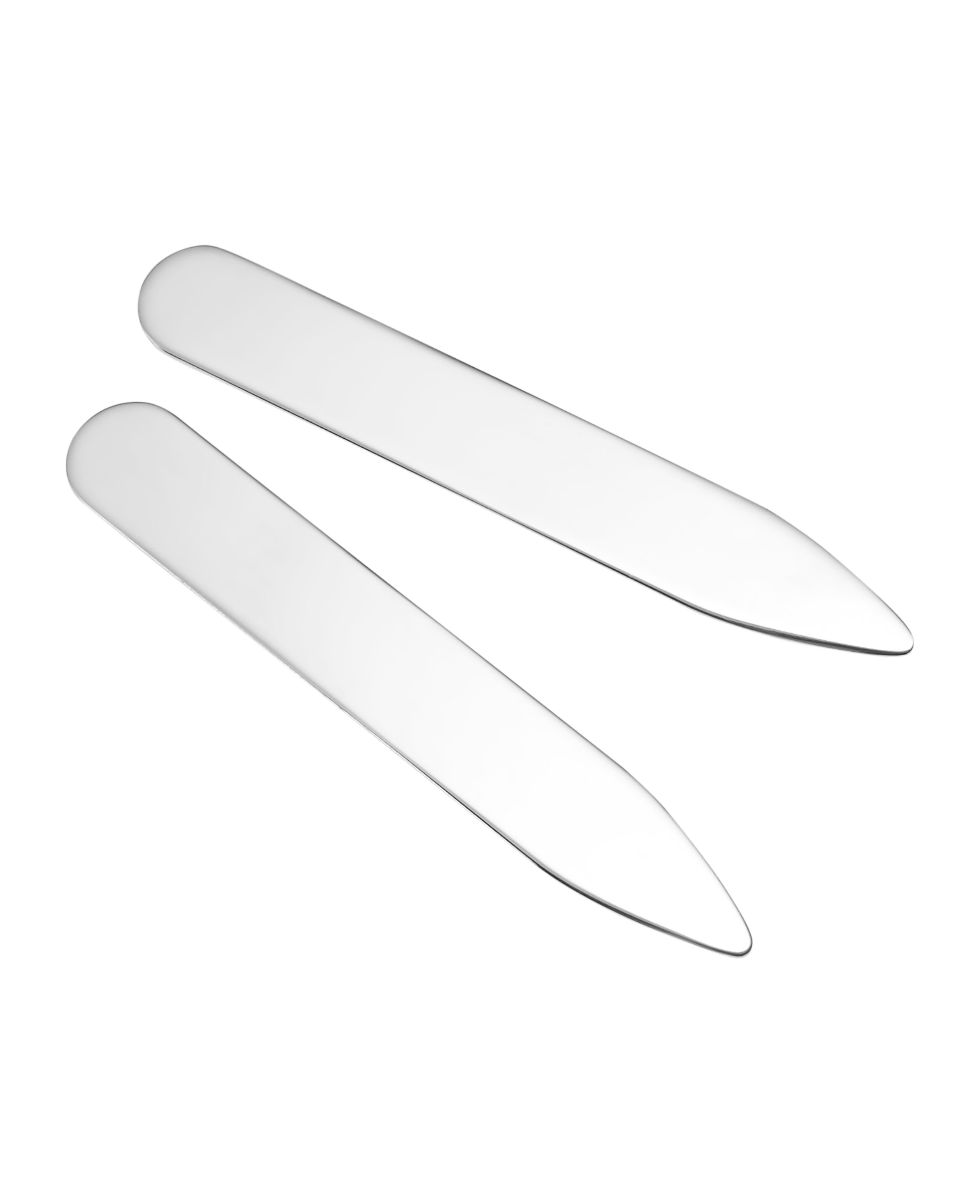 Savile Row Company Engravable Sterling Silver Collar Stiffeners