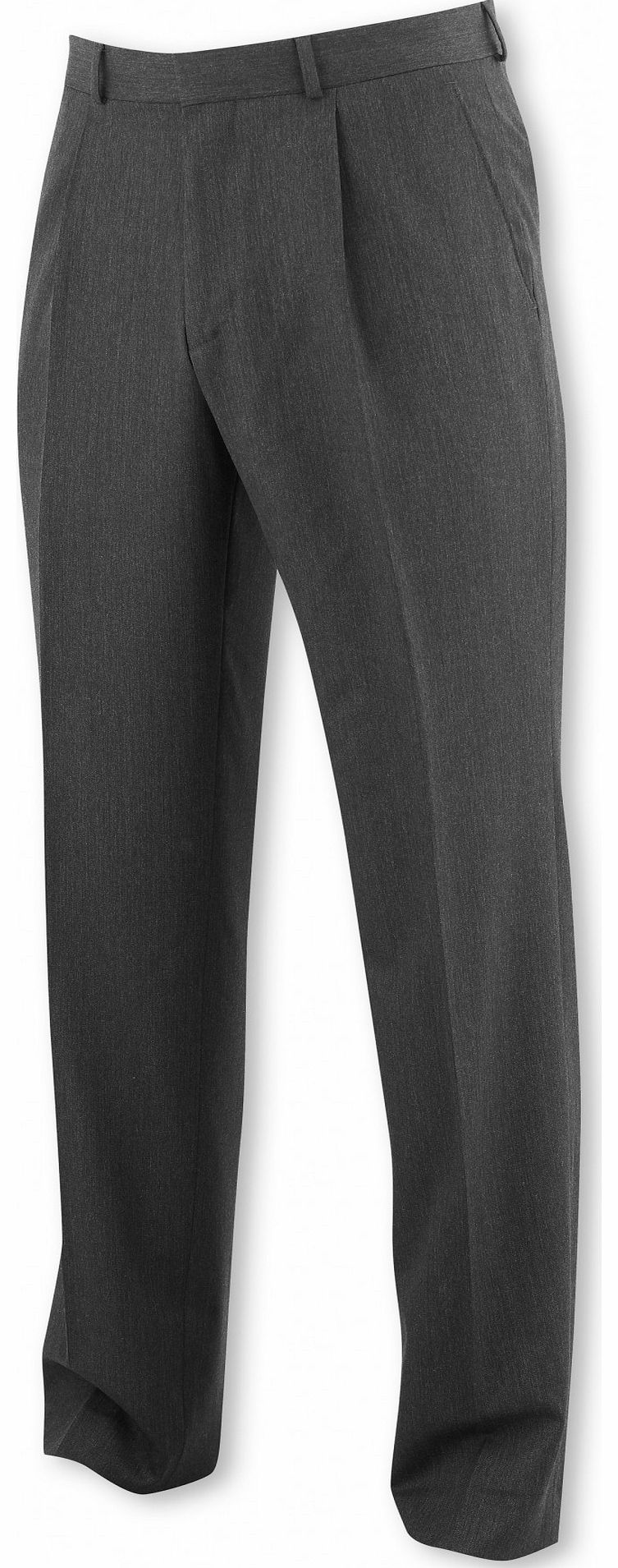 Savile Row Company Grey Herringbone Suit Trouser 30`` 30`