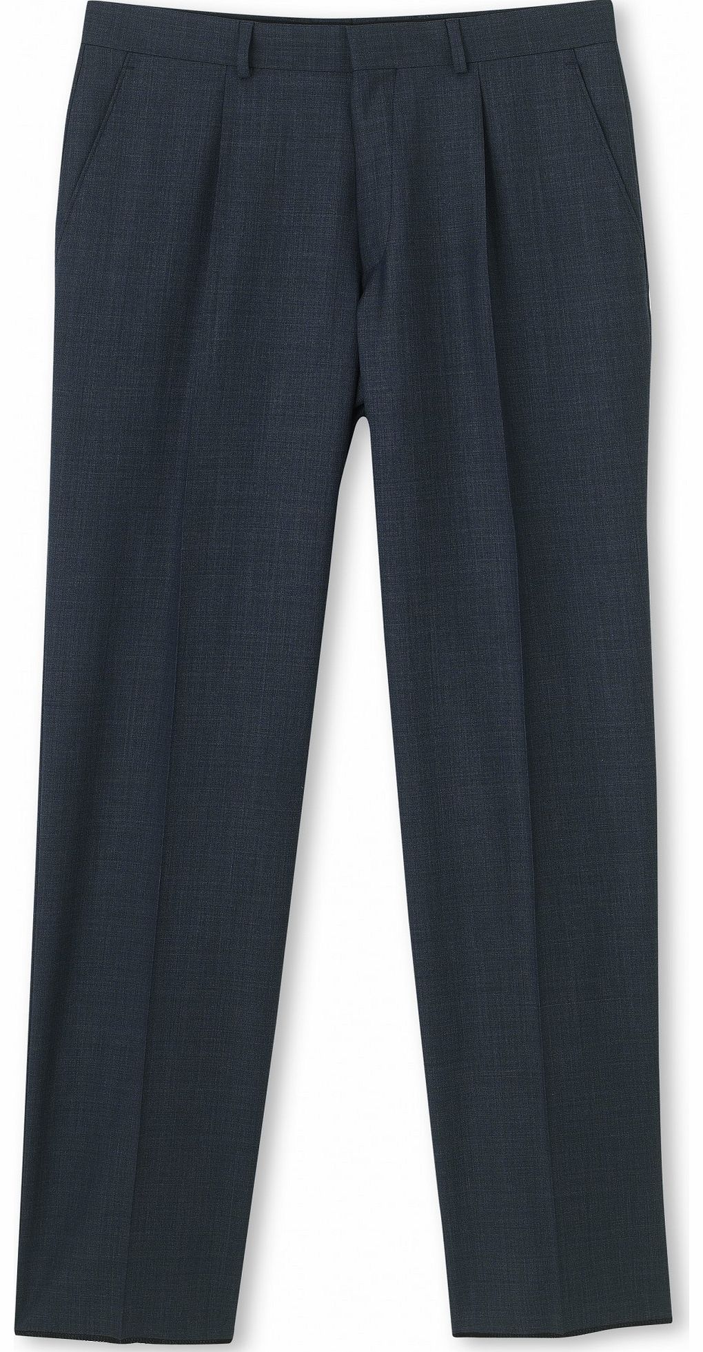 Savile Row Company Navy Microdot Classic Fit Trouser 30`` 30`