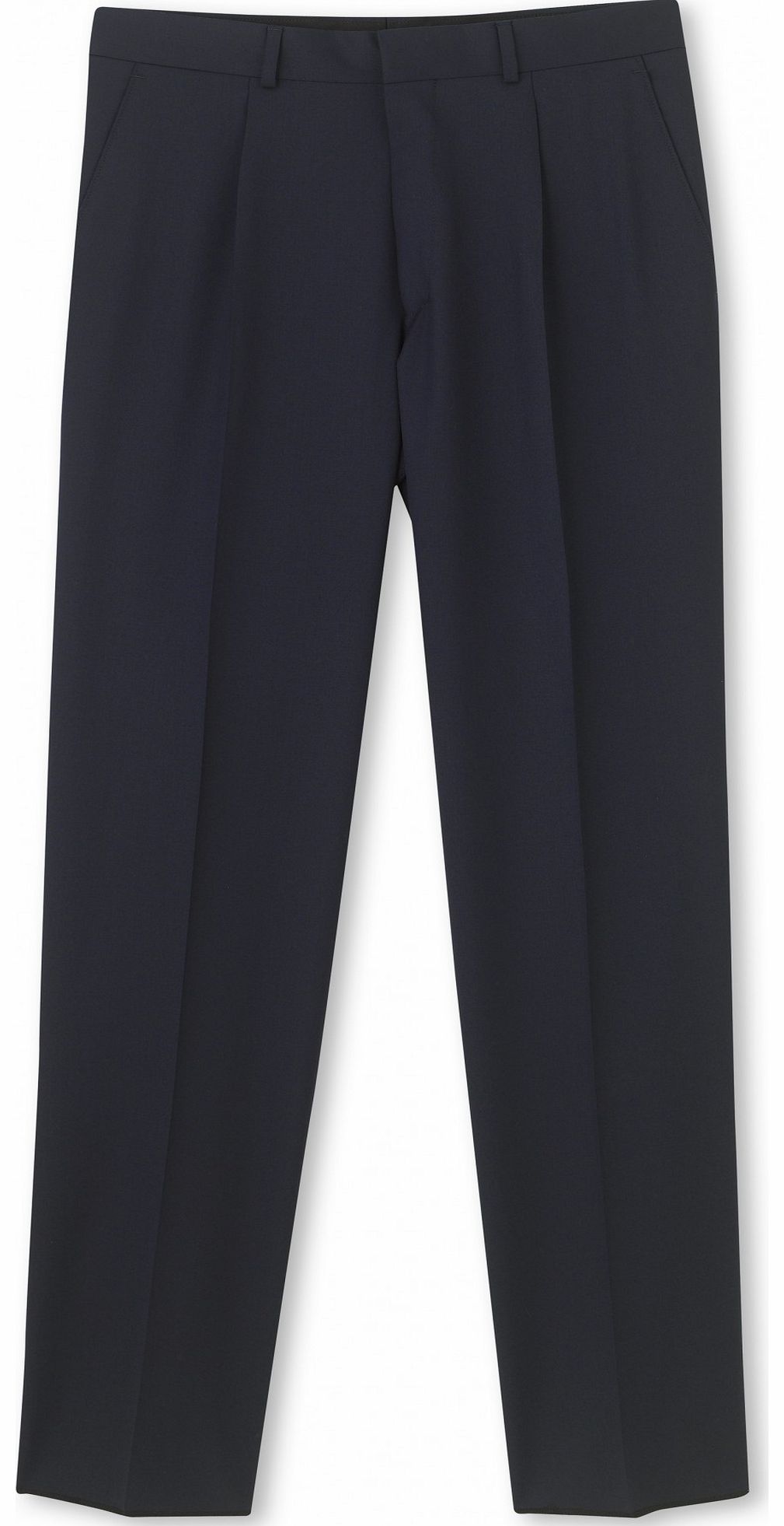 Savile Row Company Navy Plain Classic Fit Trouser 30`` 30`