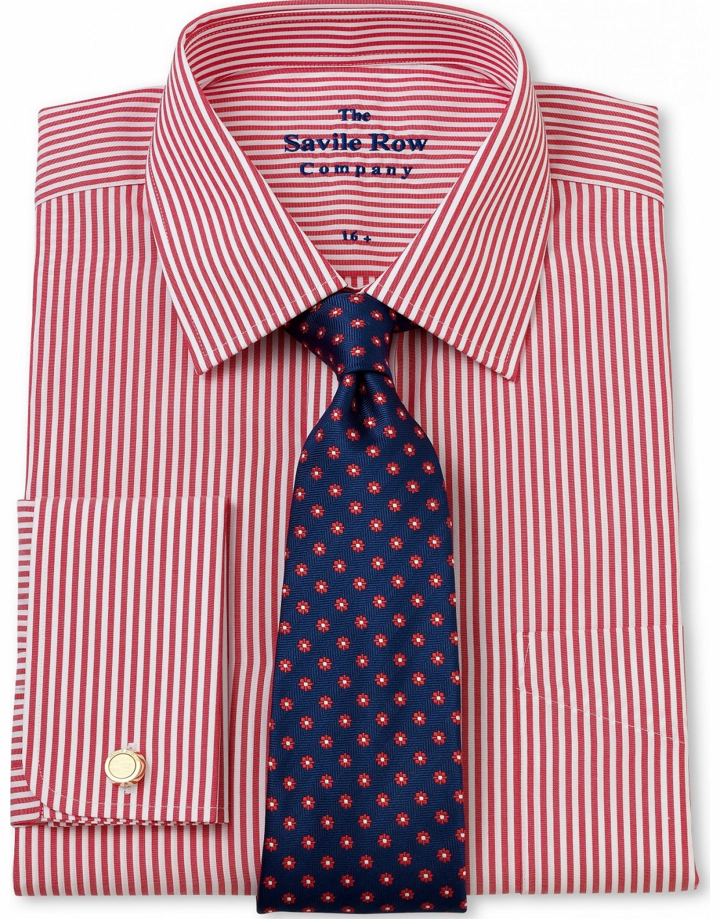 Red White Bengal Classic Fit Shirt 15 1/2``