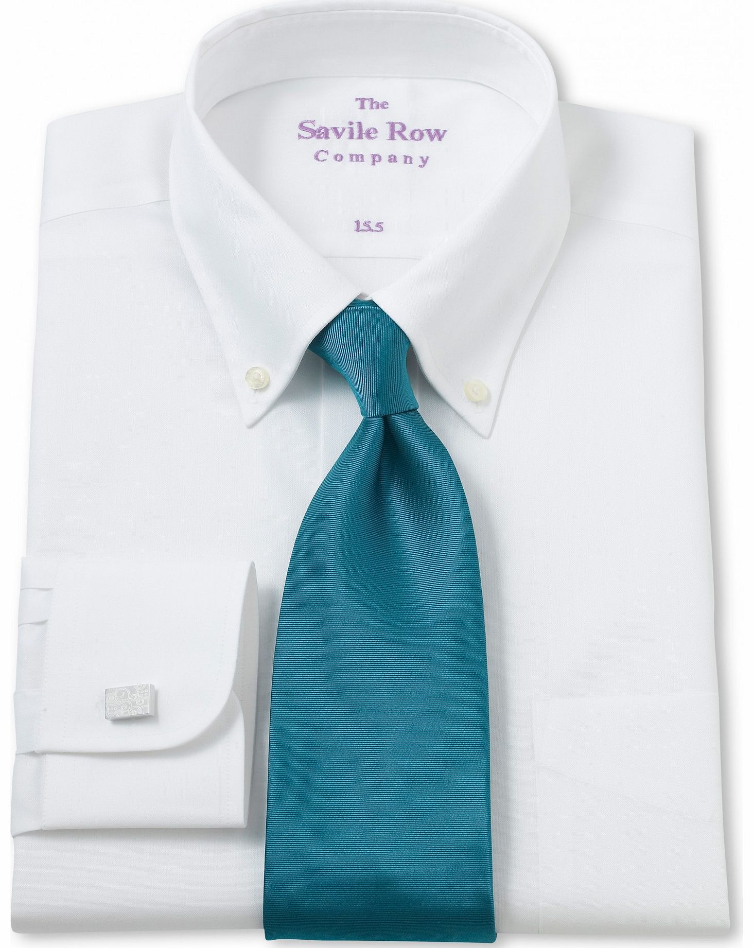 Savile Row Company White Non Iron Button Down Classic Fit Shirt