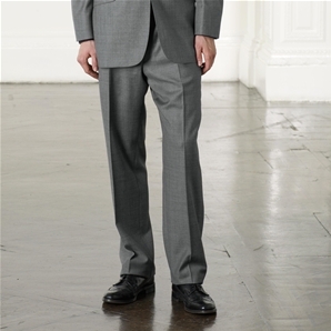 Grey Sharkskin Formal Trousers