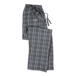 Navy Check Cotton Loungewear Trousers