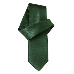 Savile Row Plain Dark Green Wave Pure Silk Tie